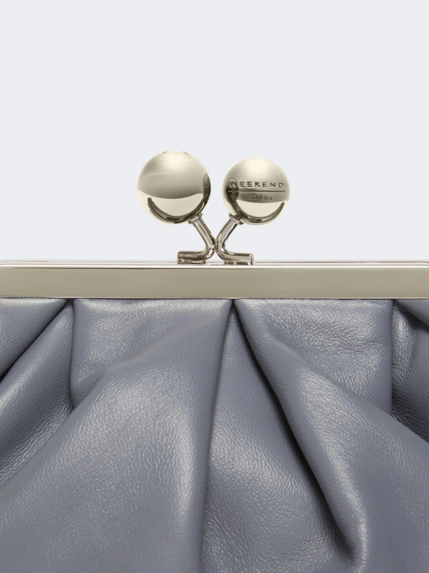 Max Mara Prati Leather Clutch Bag