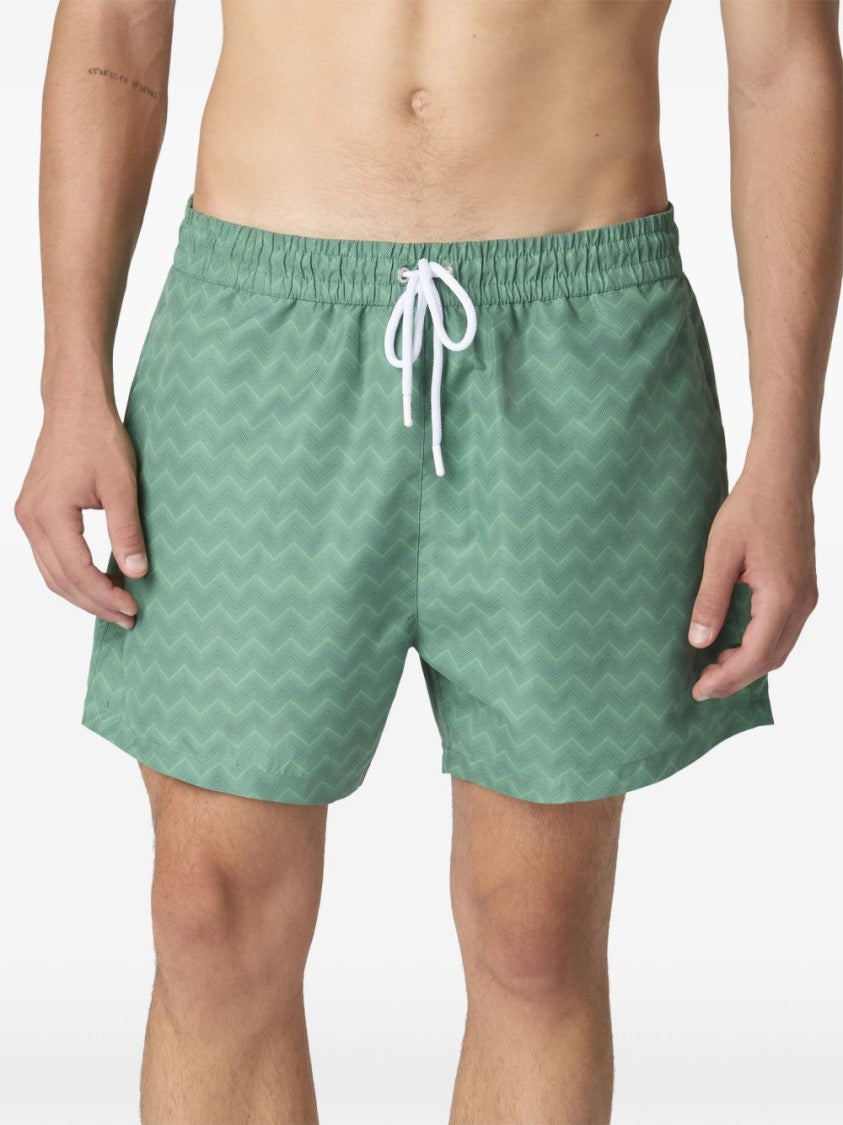 Missoni Mid-Length Zigzag Pattern Shorts