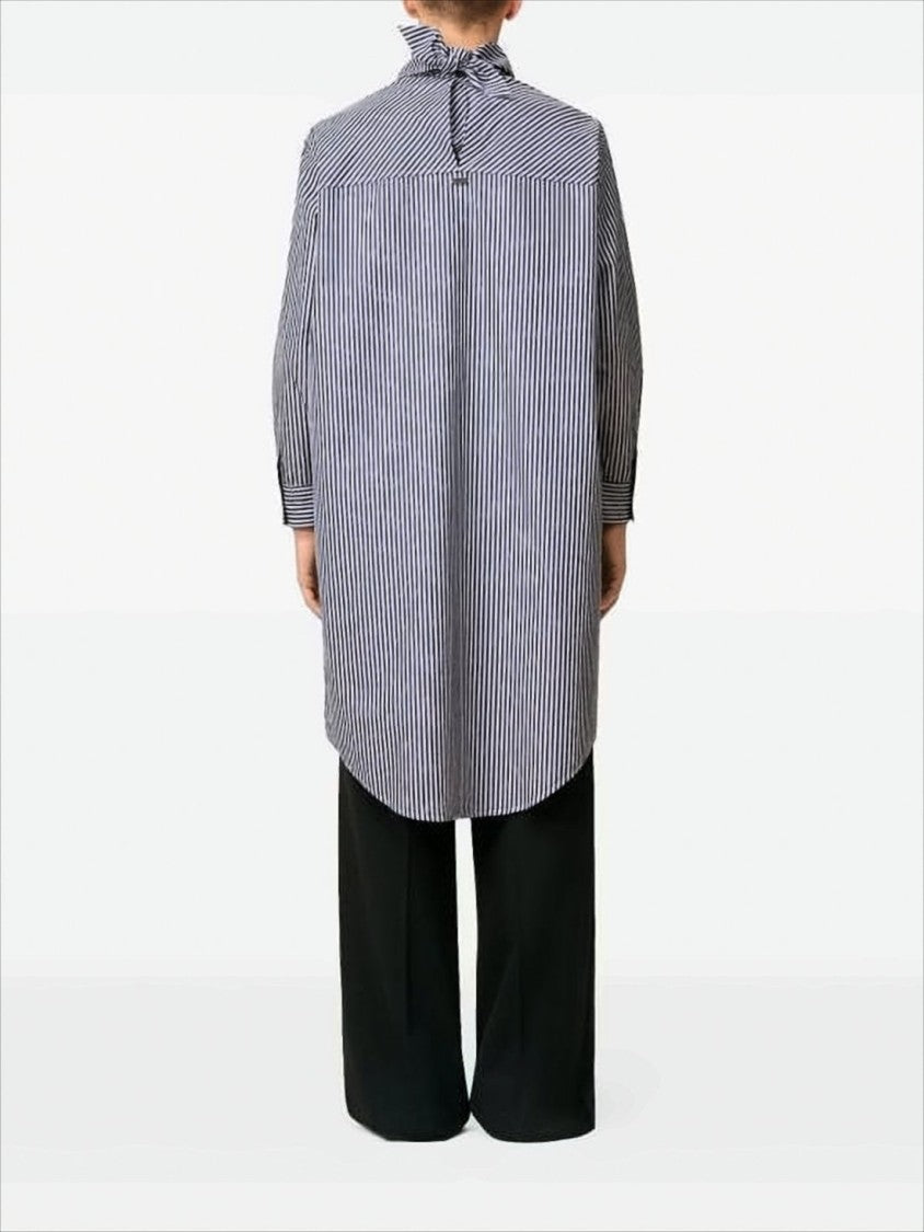 Ami Paris Relaxed Blue Midi Dress