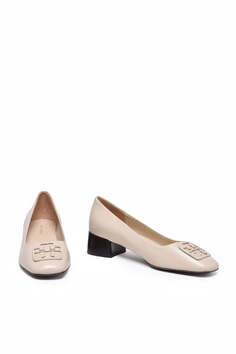 Tory Burch Patent Pumps - Cream