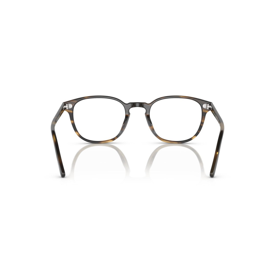 Oliver Peoples Round Tortoiseshell Eyeglasses With Keyhole Bridge