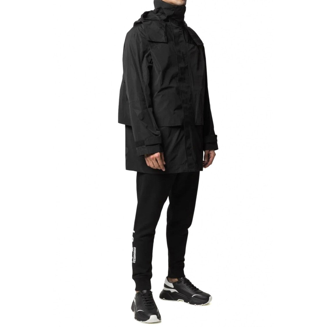 Dsquared2 Black Windbreaker Jacket