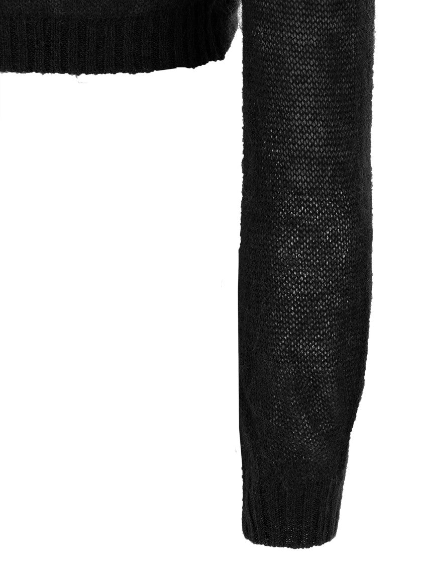 Twin-Set Cropped Black Sweater