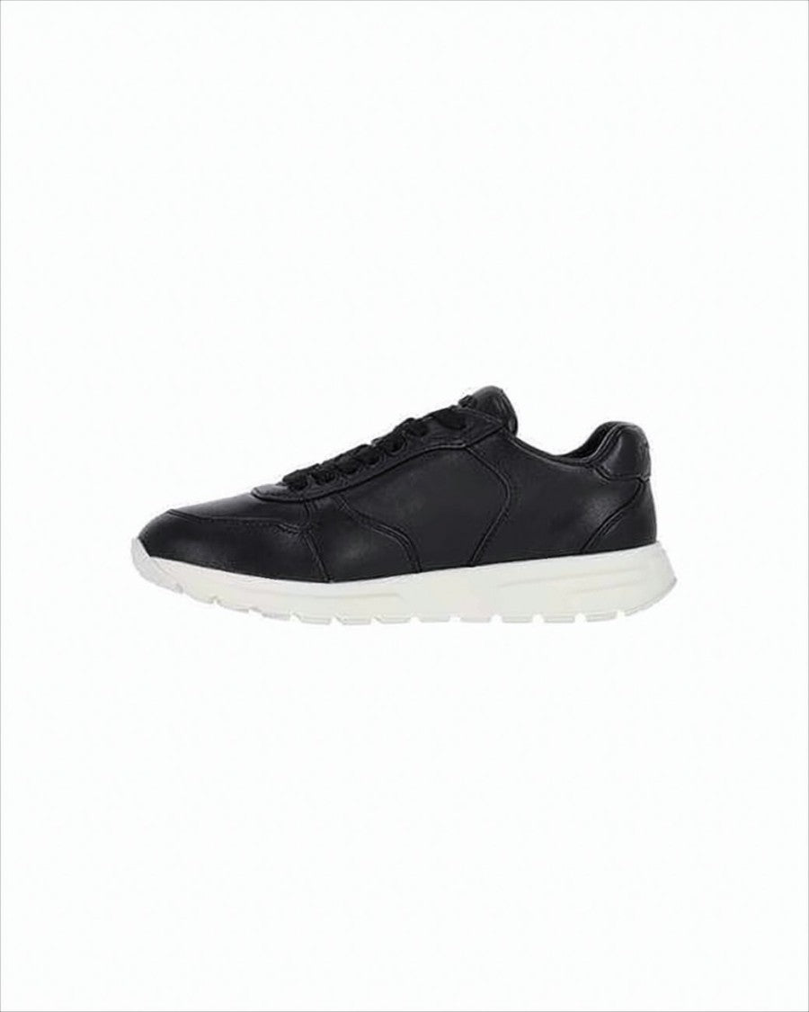 Prada Minimalist Black Nappa Leather Sneakers