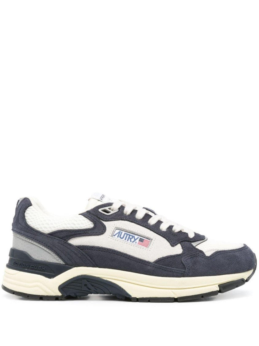 Autry Multicolour Blue Flat Sole Round Sneakers