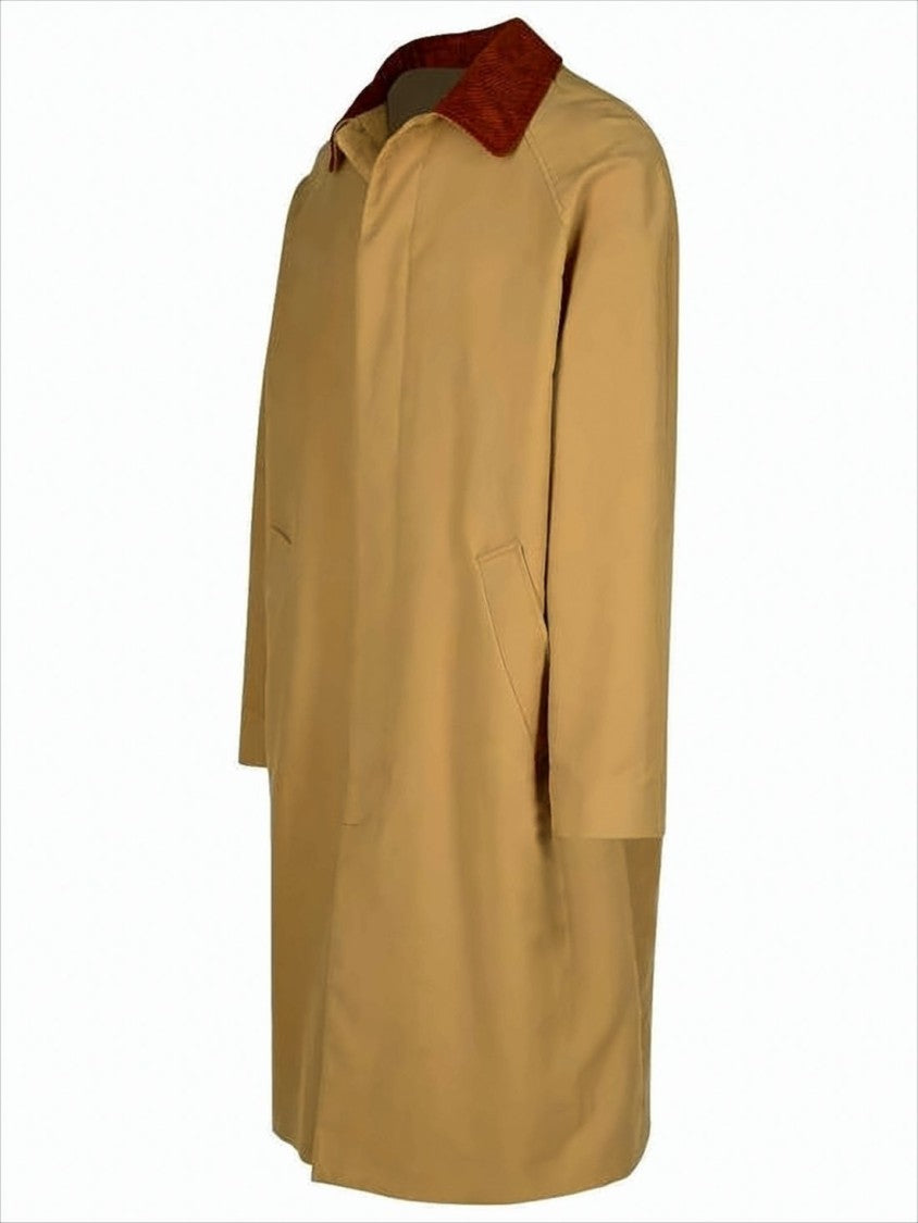 A.P.C. Classic Oversized Coat With Corduroy Collar