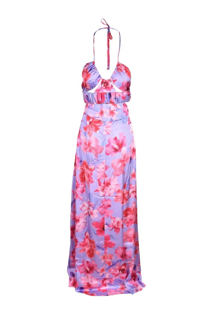 Pinko Maxi Dress With Halter Neck
