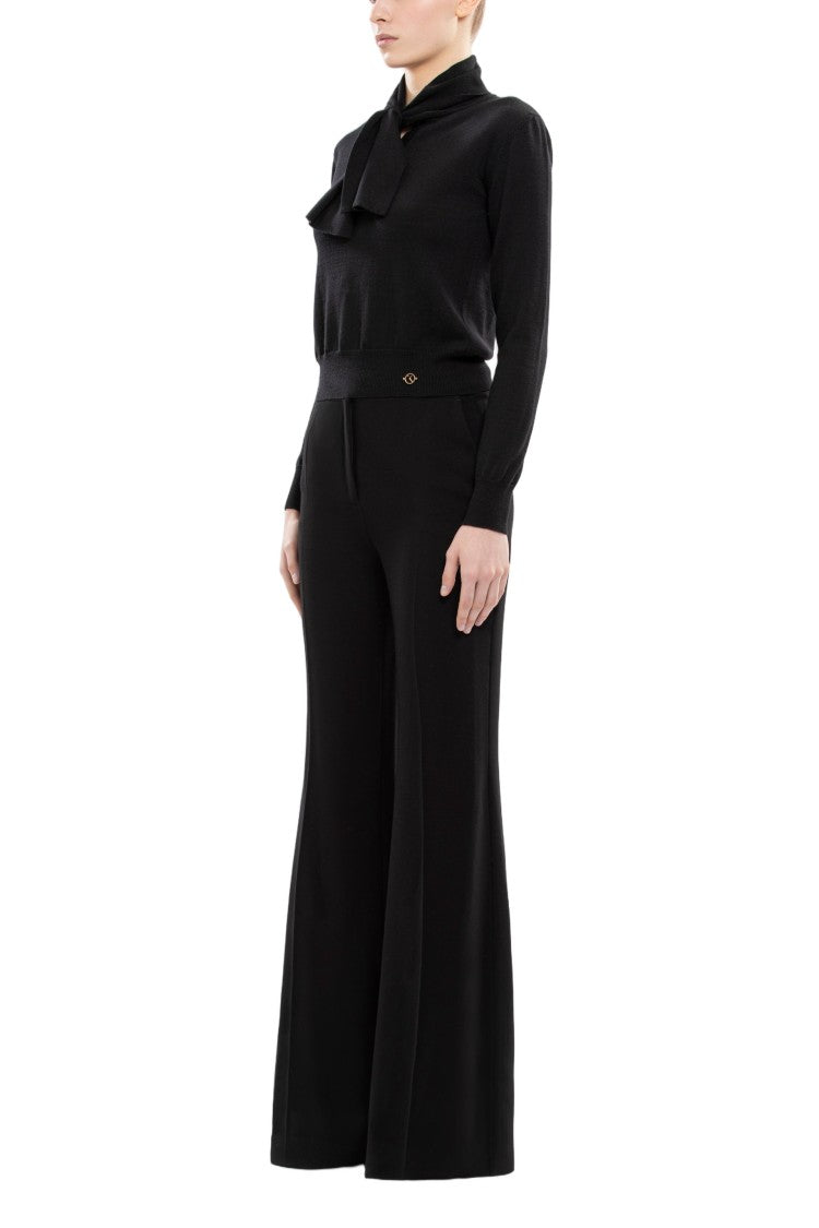 Saiid Kobeisy Wool Bow Blouse