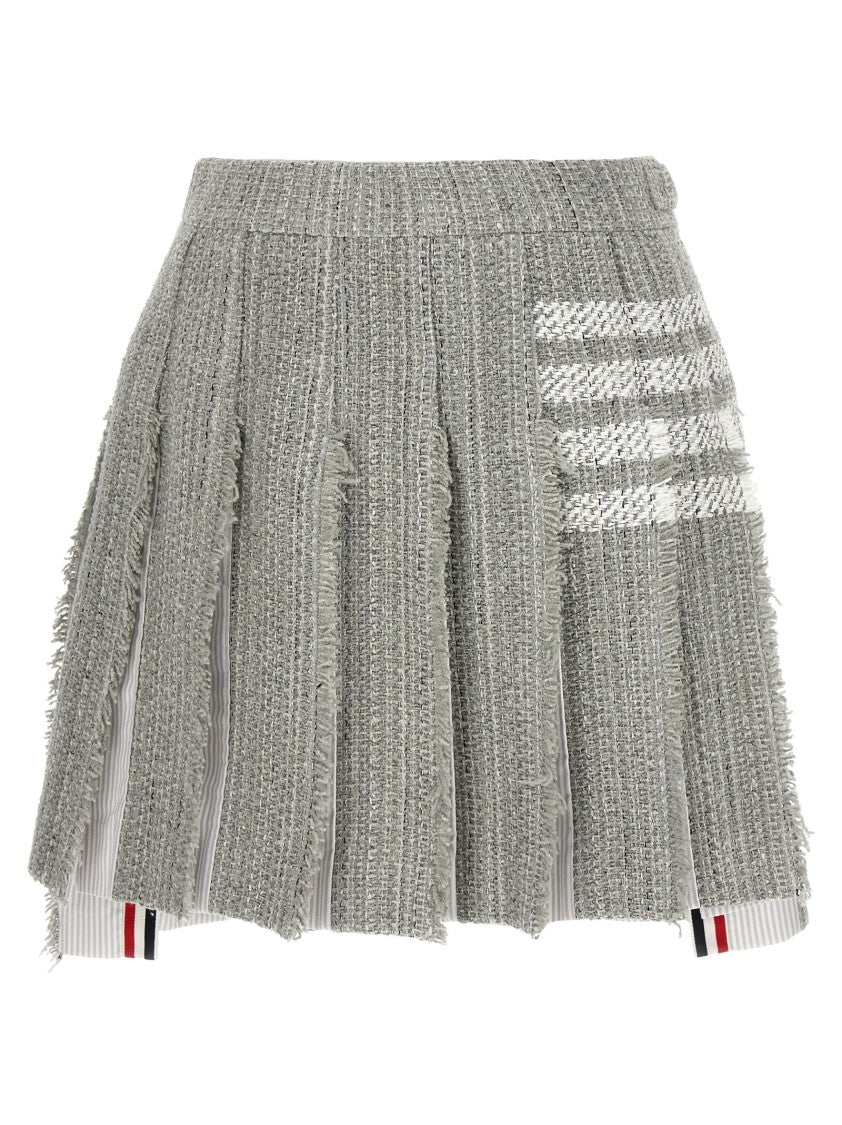 Thom Browne Pleated Tweed Skirt