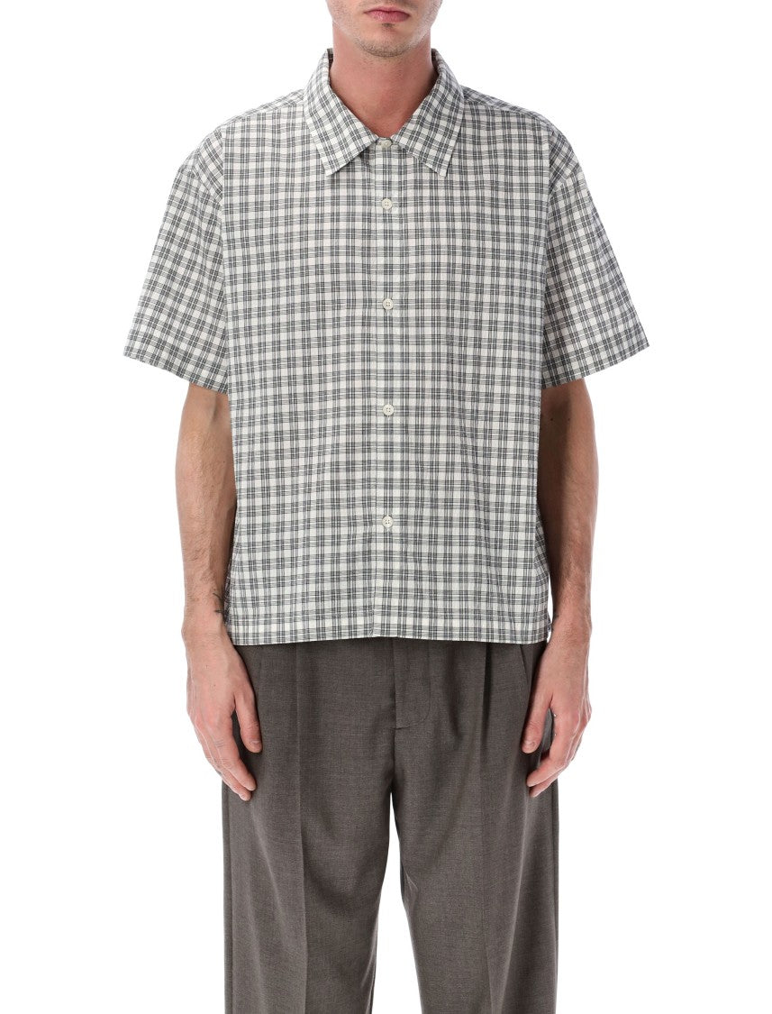 Mfpen Holiday Checked Cotton Blend Boxy Shirt