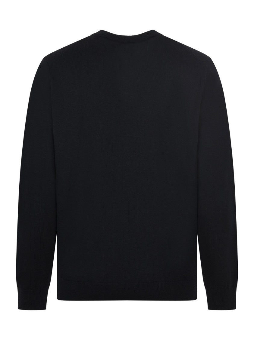 Lacoste Wool Knit Sweater With Classic Fit And Subtle Logo Detail