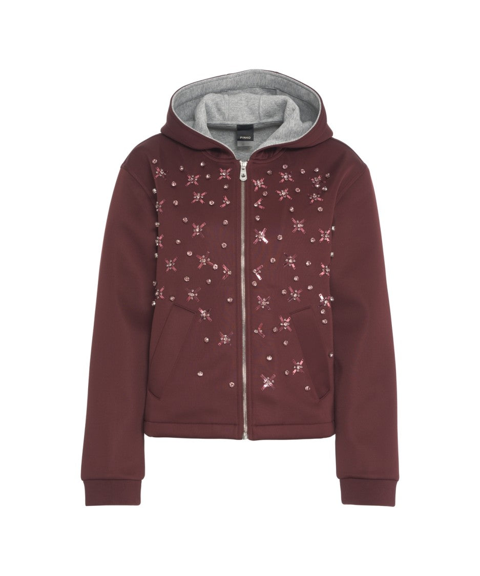 Pinko Jacket With Hood And Applications