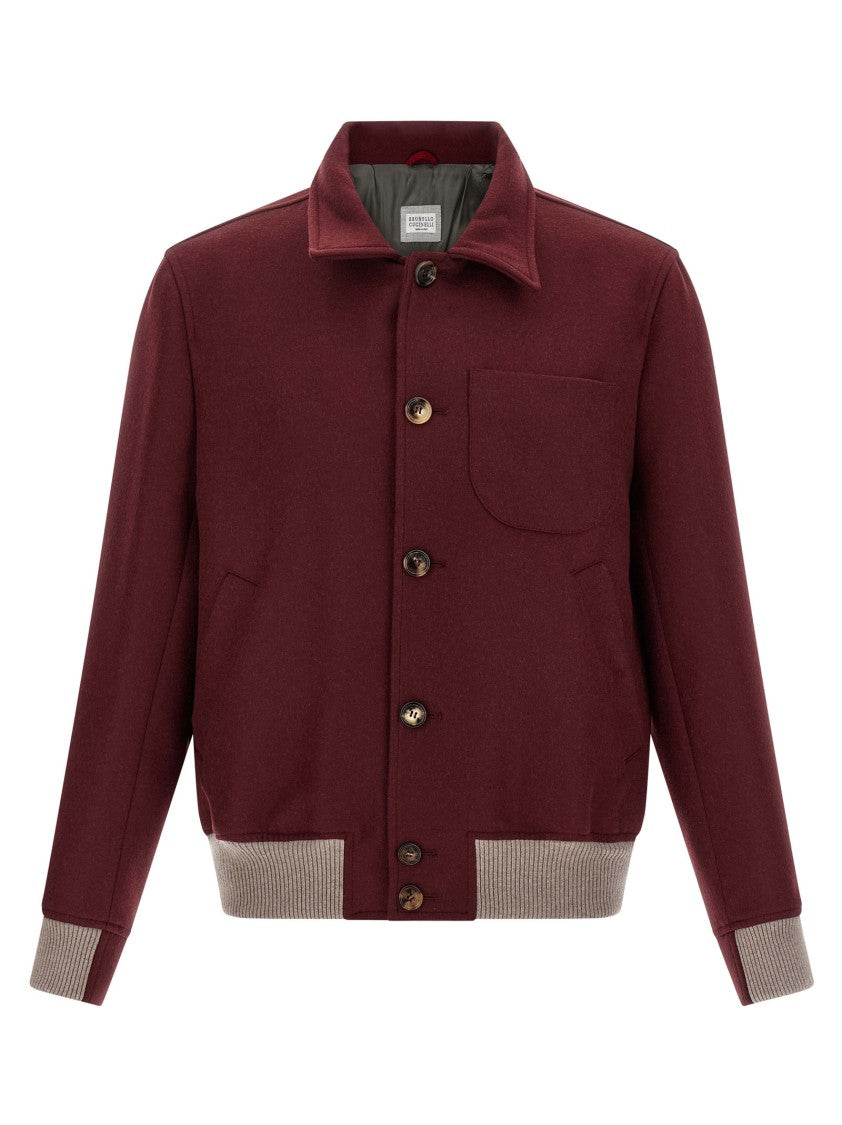 Brunello Cucinelli Wool Bomber Jacket