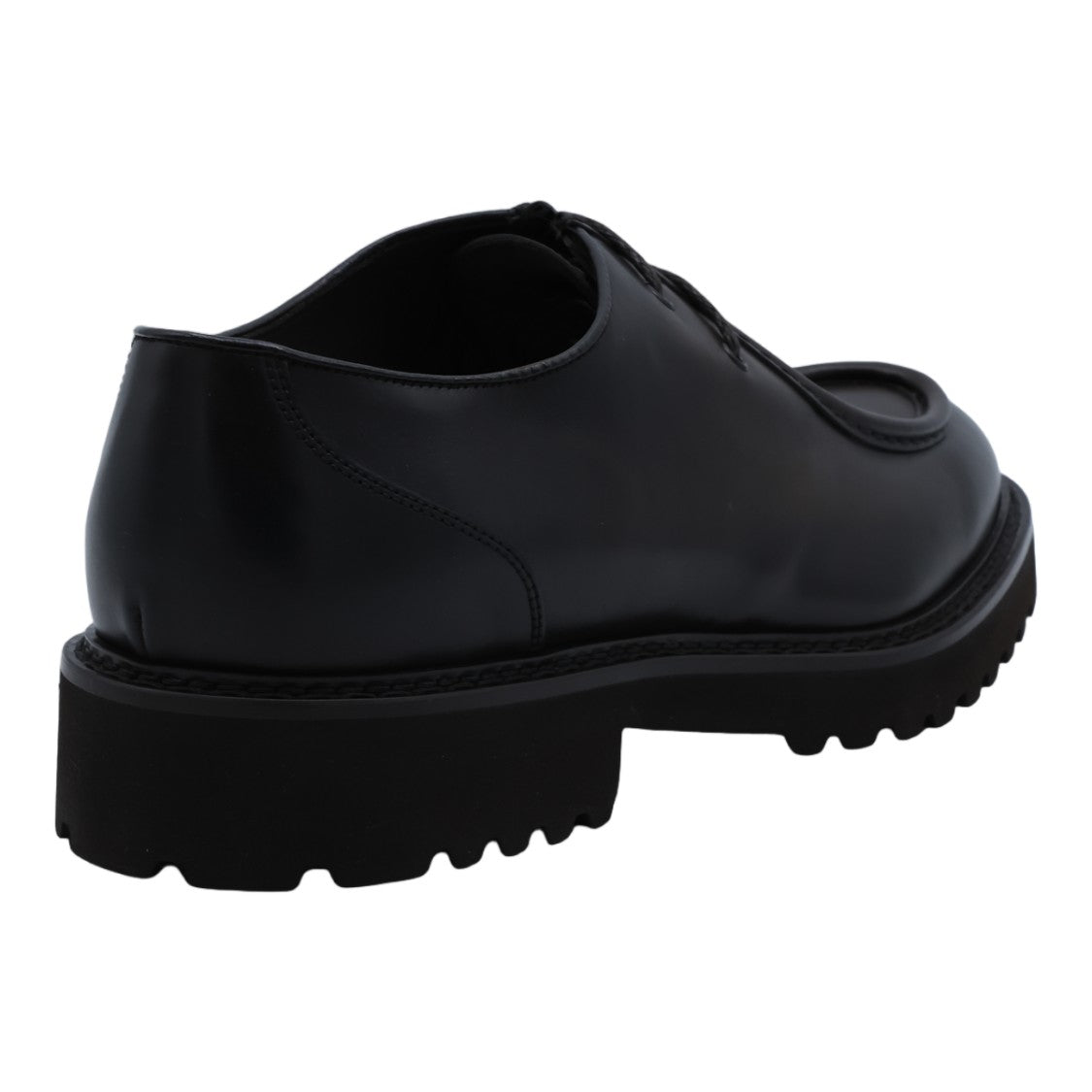 Doucal's Lace-Up Flat Shoes With Rugged Sole