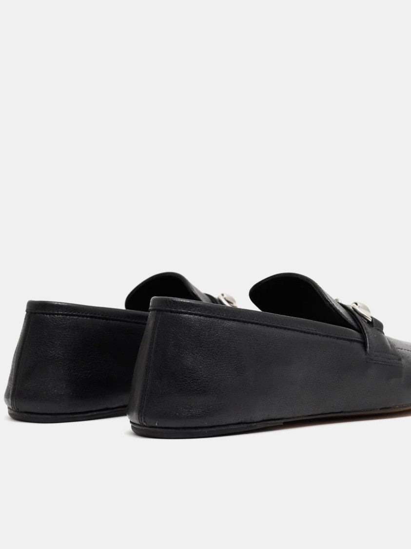 Gucci Leather Pointed Toe Horsebit Moccasin Loafers