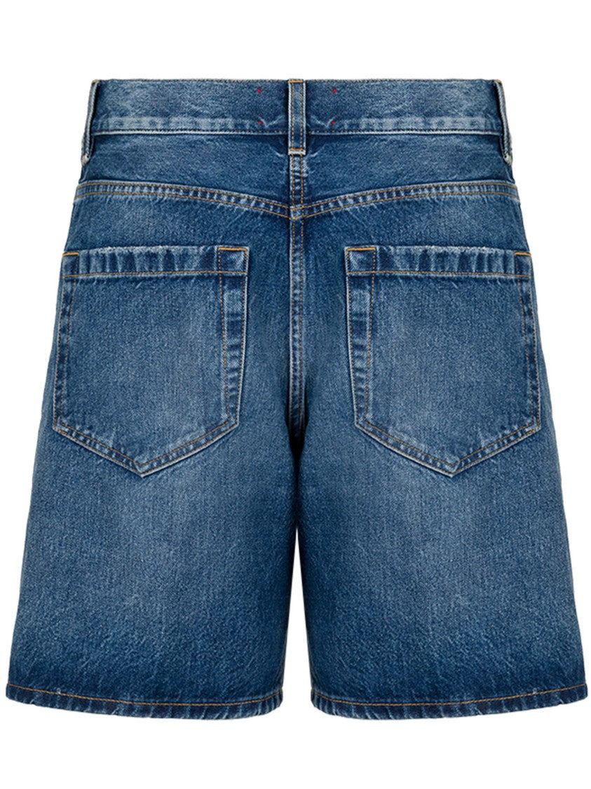 Seafarer Mid-Blue Short Debby Faded Denim Shorts