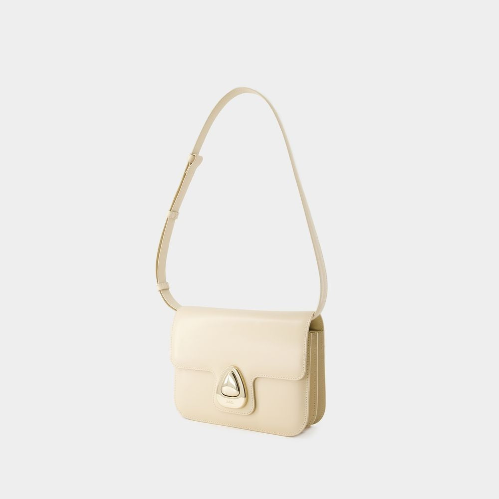 A.P.C. Astra Small Crossbody - Leather - Beige