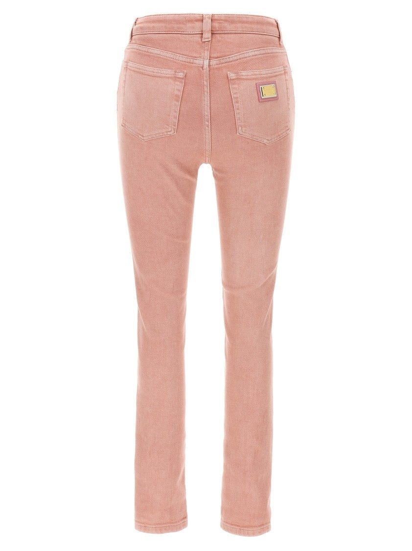 Dolce & Gabbana Garment-Dyed High Waist Jeans