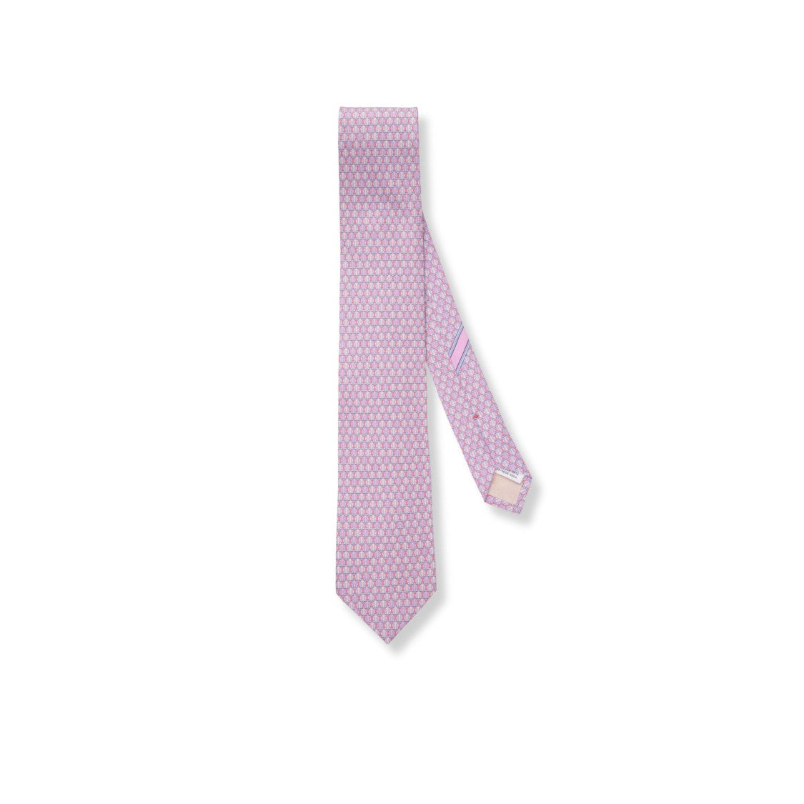 Ferragamo Refined Silver Ties With Smooth Texture