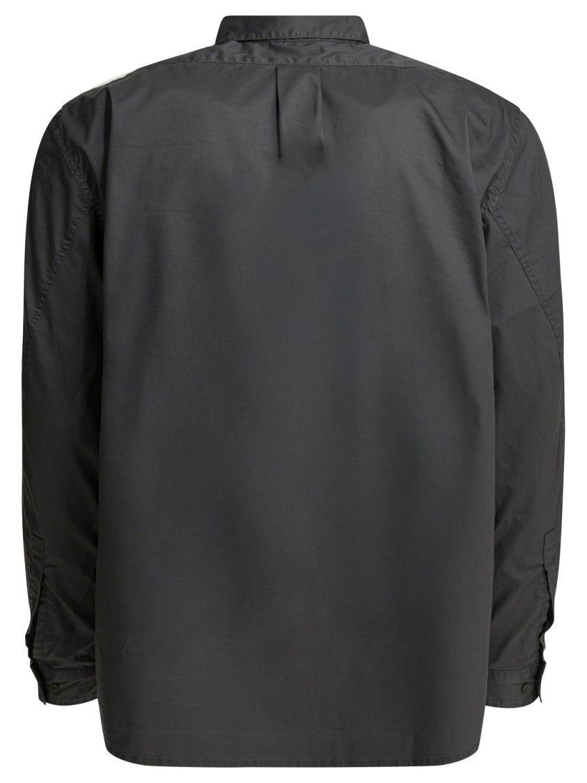 Nonnative Cotton Twill Casual Shirt With French Collar And Rounded Hem