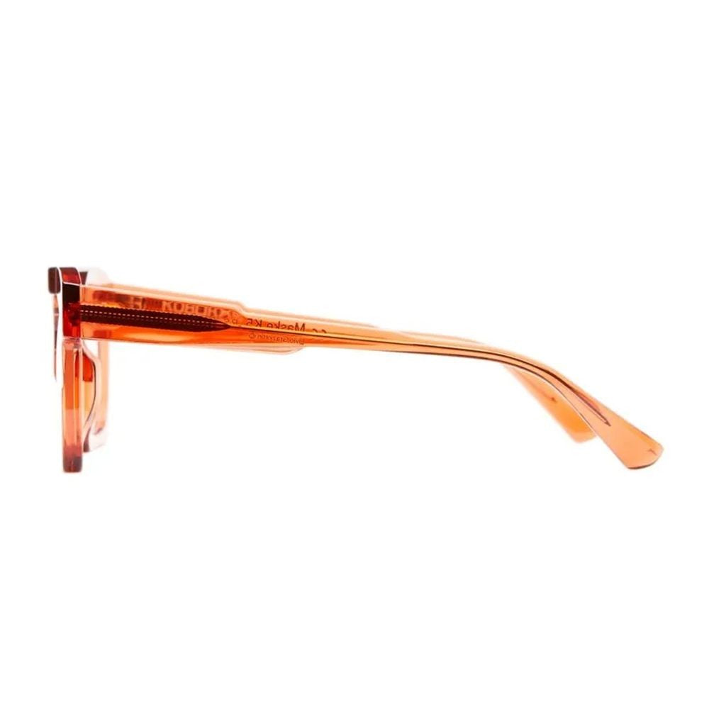 Kuboraum Mask K5 Transparent Amber Acetate Squared Frame Kuboraum Mask K5