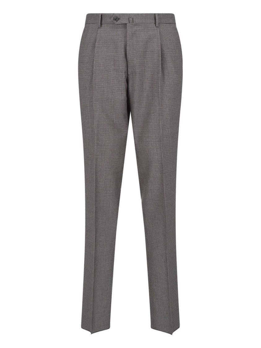 Caruso Multicolor Double-Breasted Peaked-Lapels Wool Suit