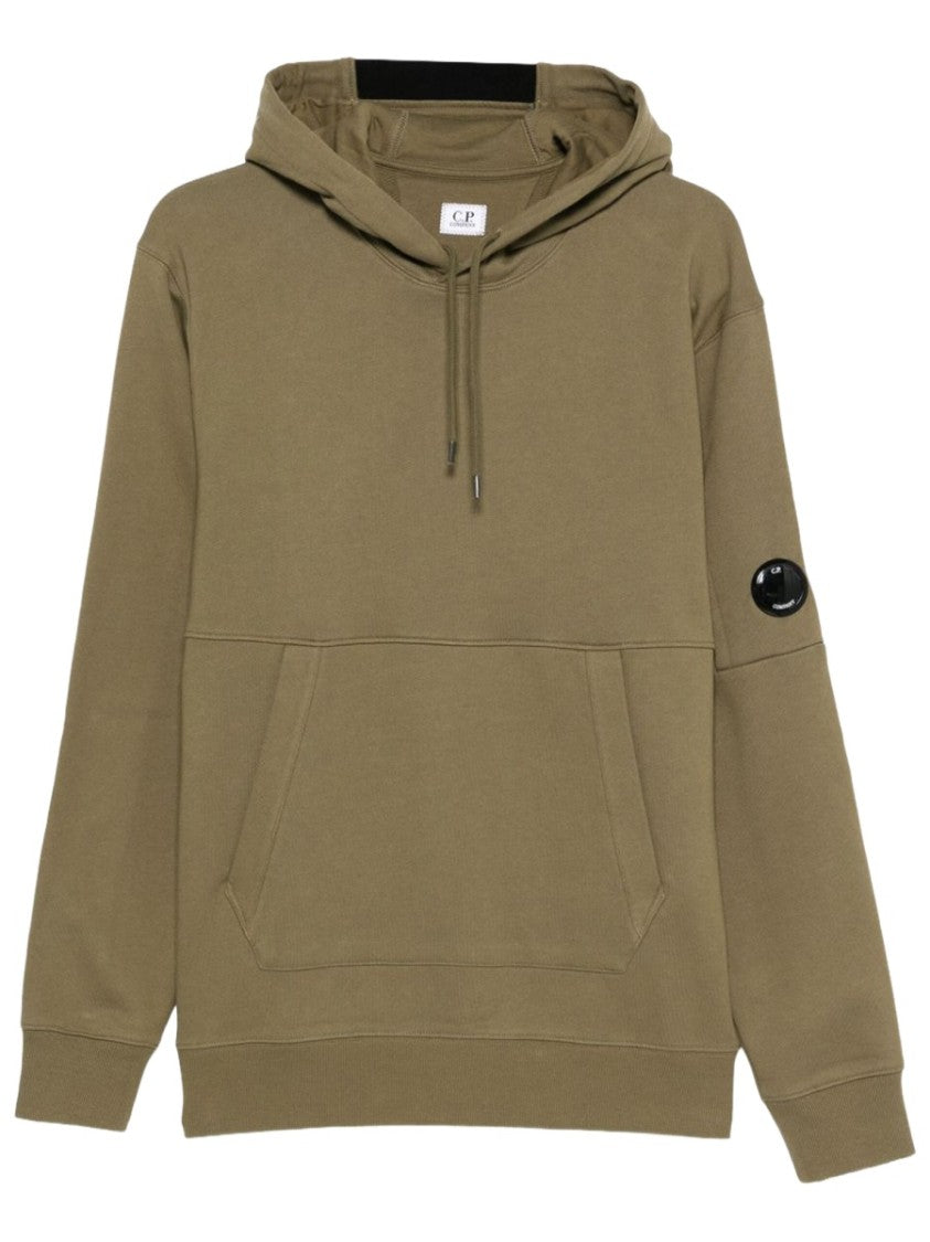 C.P. Company Brown Kangaroo Pocket Cotton Hoodie