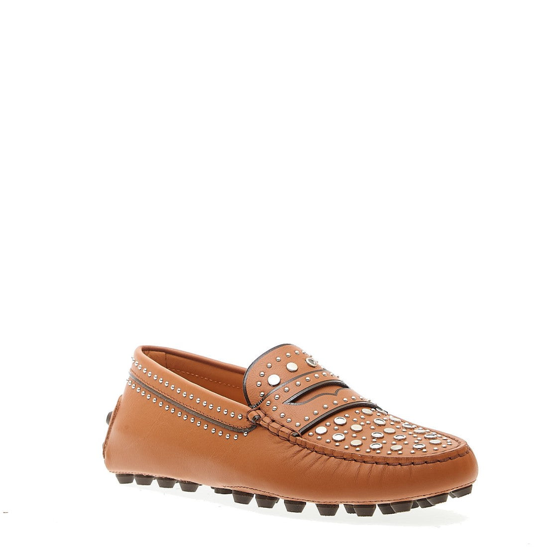 Tod's Leather Moccasin With Studs