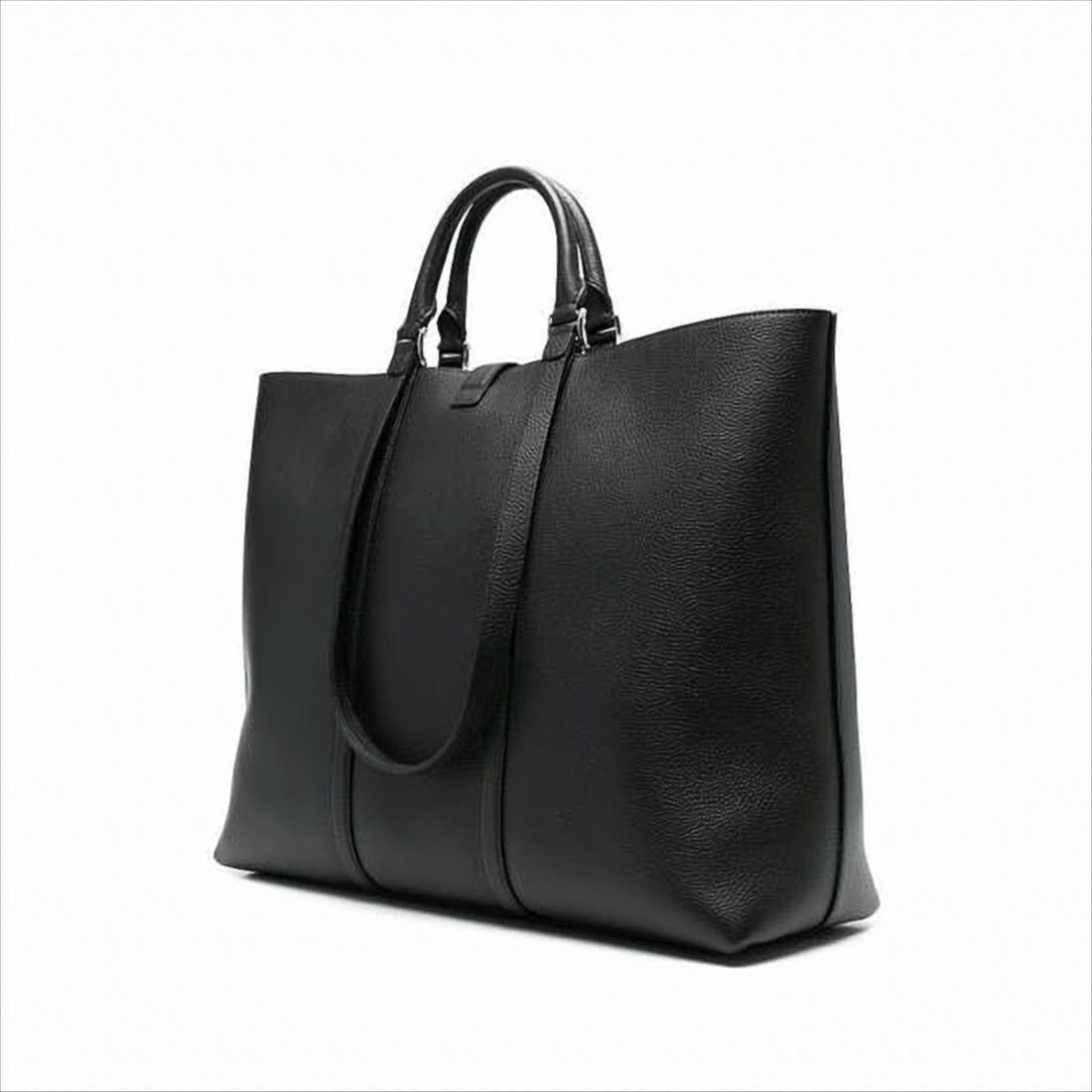 Gucci Textured Leather Tote Bag With Dual Handles