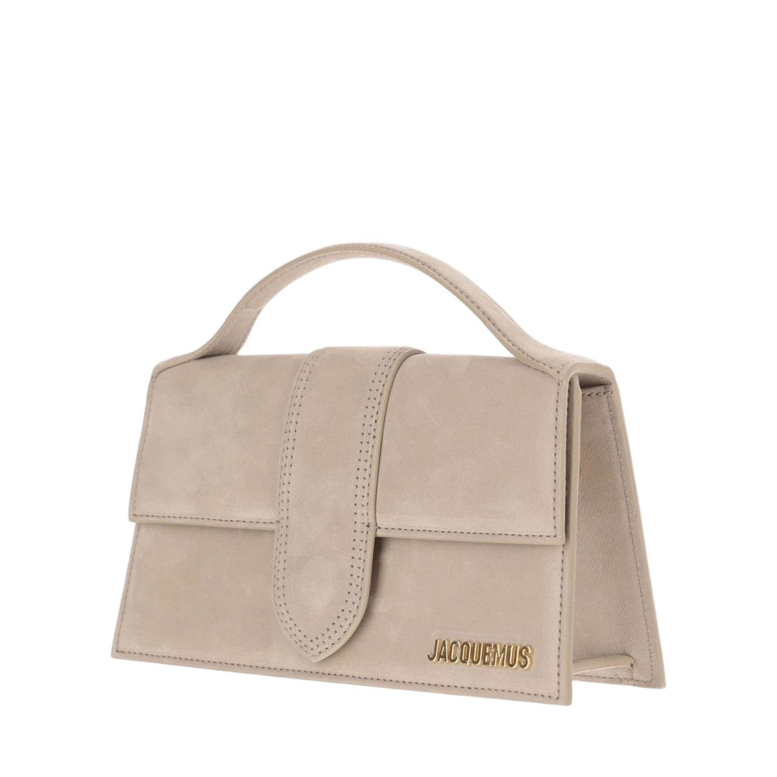 Jacquemus Structured Leather Bag With Gold Logo Detail