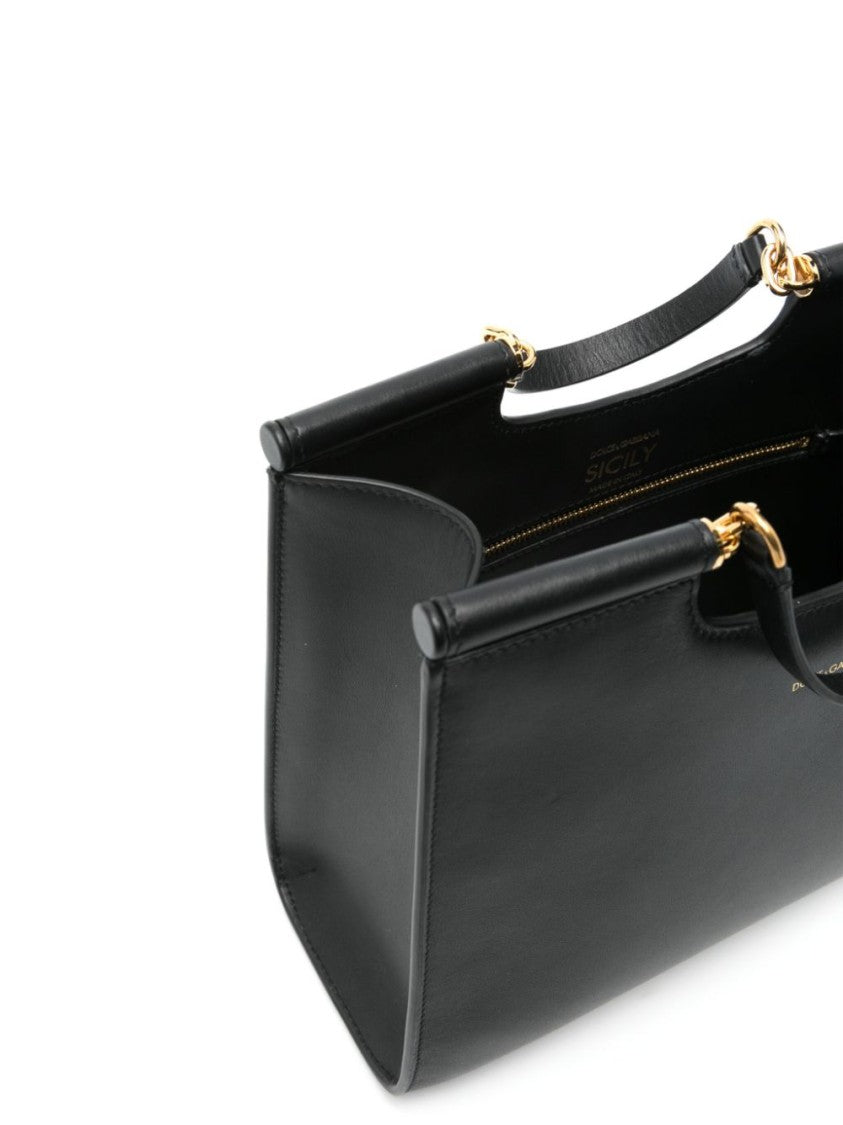 Dolce & Gabbana Black Leather Shoulder Bag