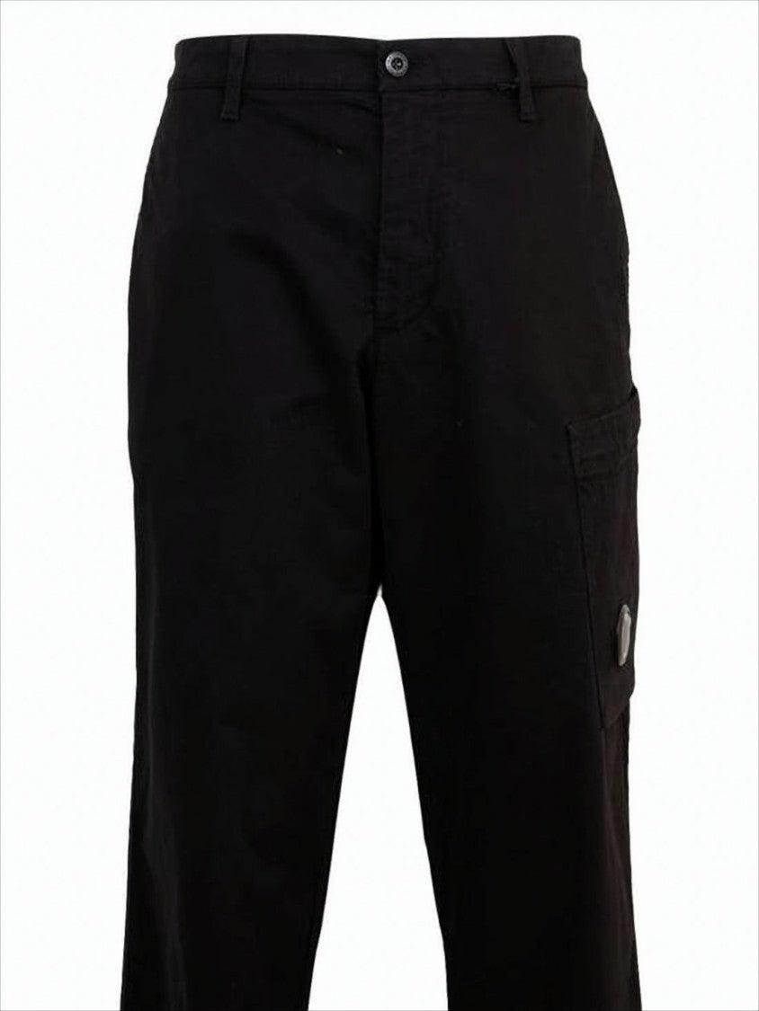 C.P. Company Straight Fit Cargo Pants With Circular Lens Detail