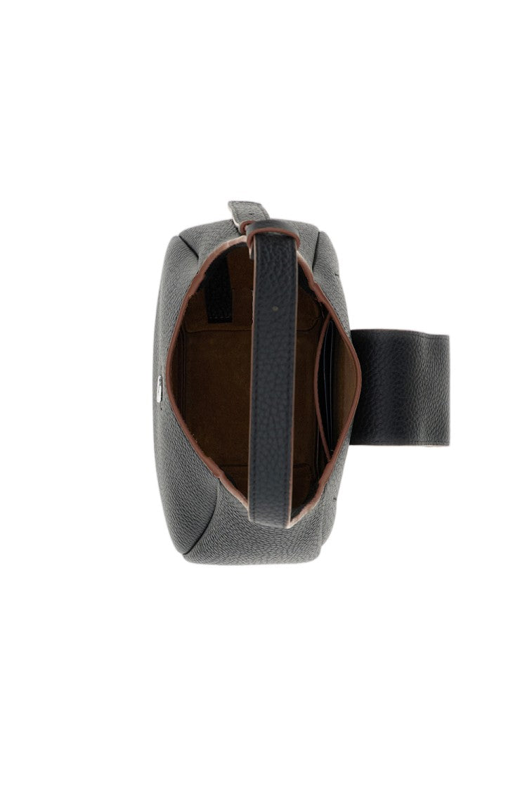 Hogan Black Trend Mini Leather Shoulder Bag