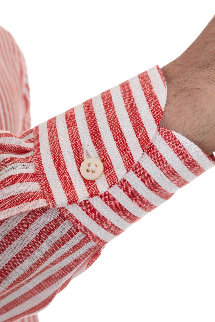 Borriello Striped Linen Tailored Shirt