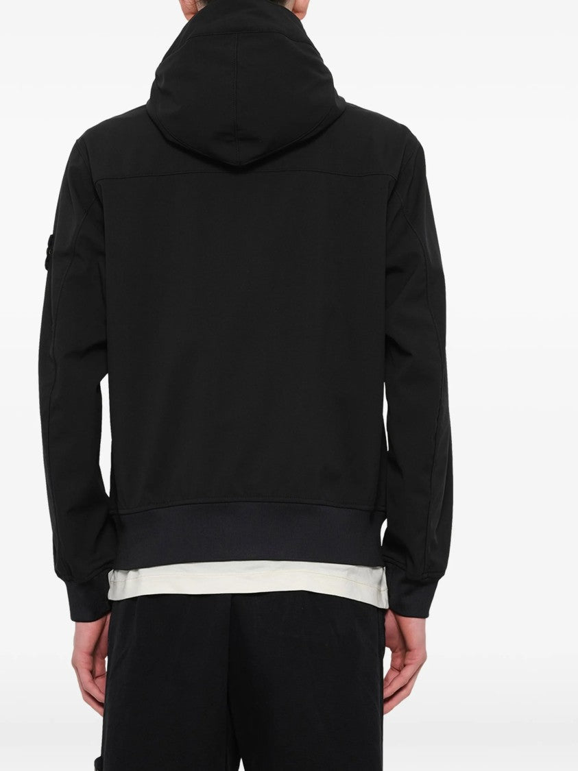 Stone Island Light Soft Shell-R E.Dye Hooded Softshell Jacket