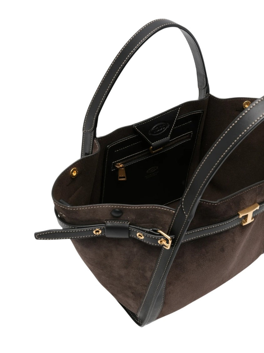 Tod's Tim Shopping Piccola Suede Handbag