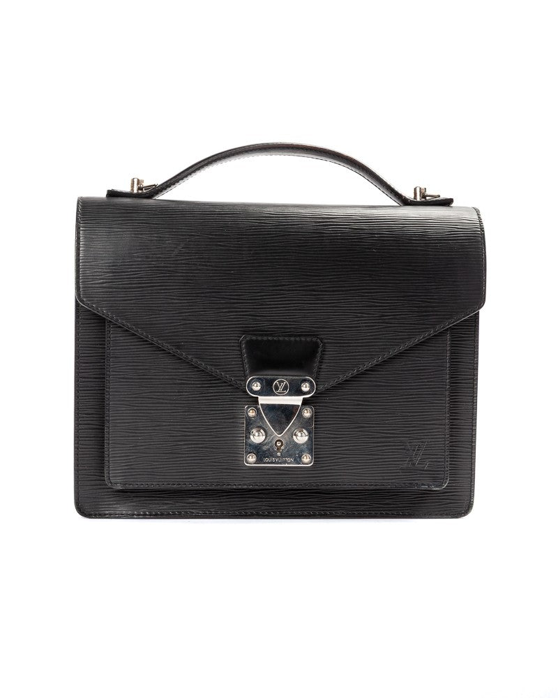Louis Vuitton Monceau 25 Epi Leather In Black