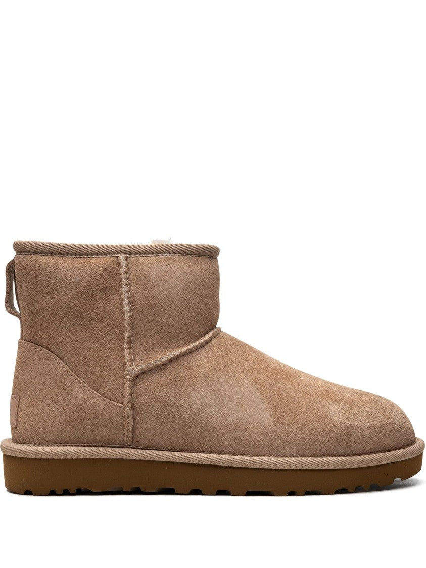 Ugg Brown Classic Mini Ii Suede Ballerinas