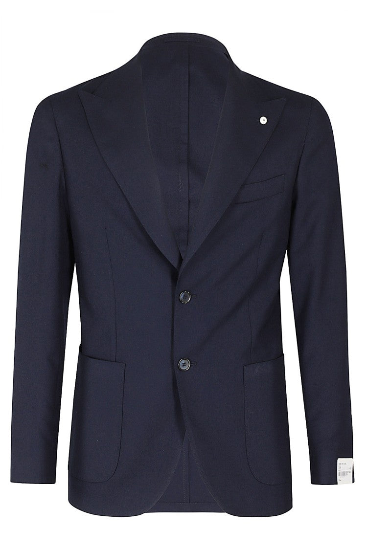 L.B.M. Lightweight Wool Jacket With Pointed Lapels