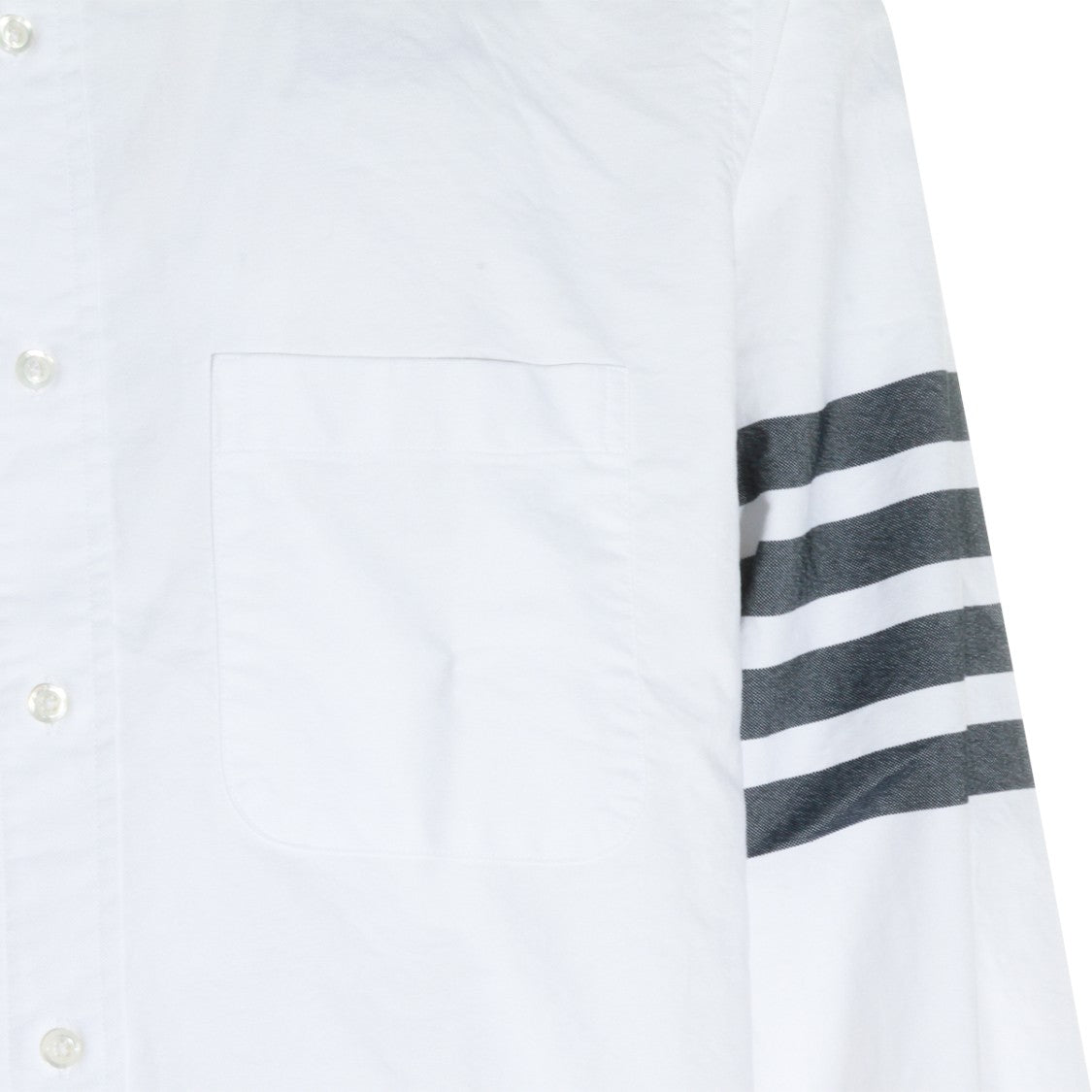 Thom Browne White 4-Bar Cotton Shirt