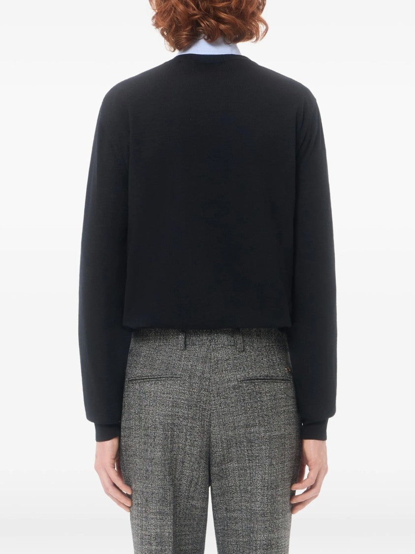 Valentino Black Vlogo Signature Wool Sweater