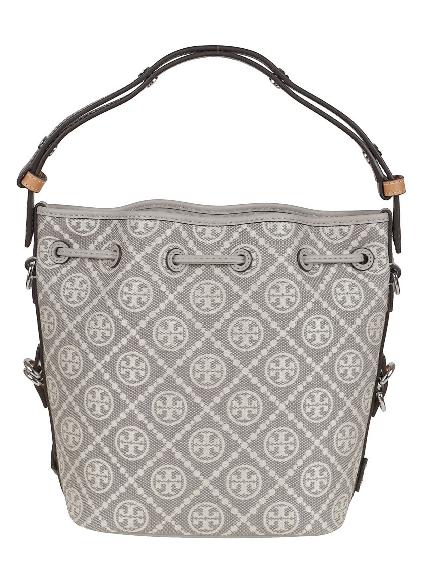 Tory Burch Structured Shoulder Bag With Patterned Fabric