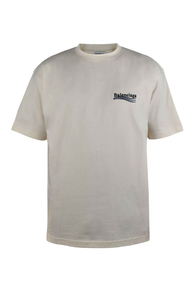 Balenciaga Off-White Cotton T-Shirt