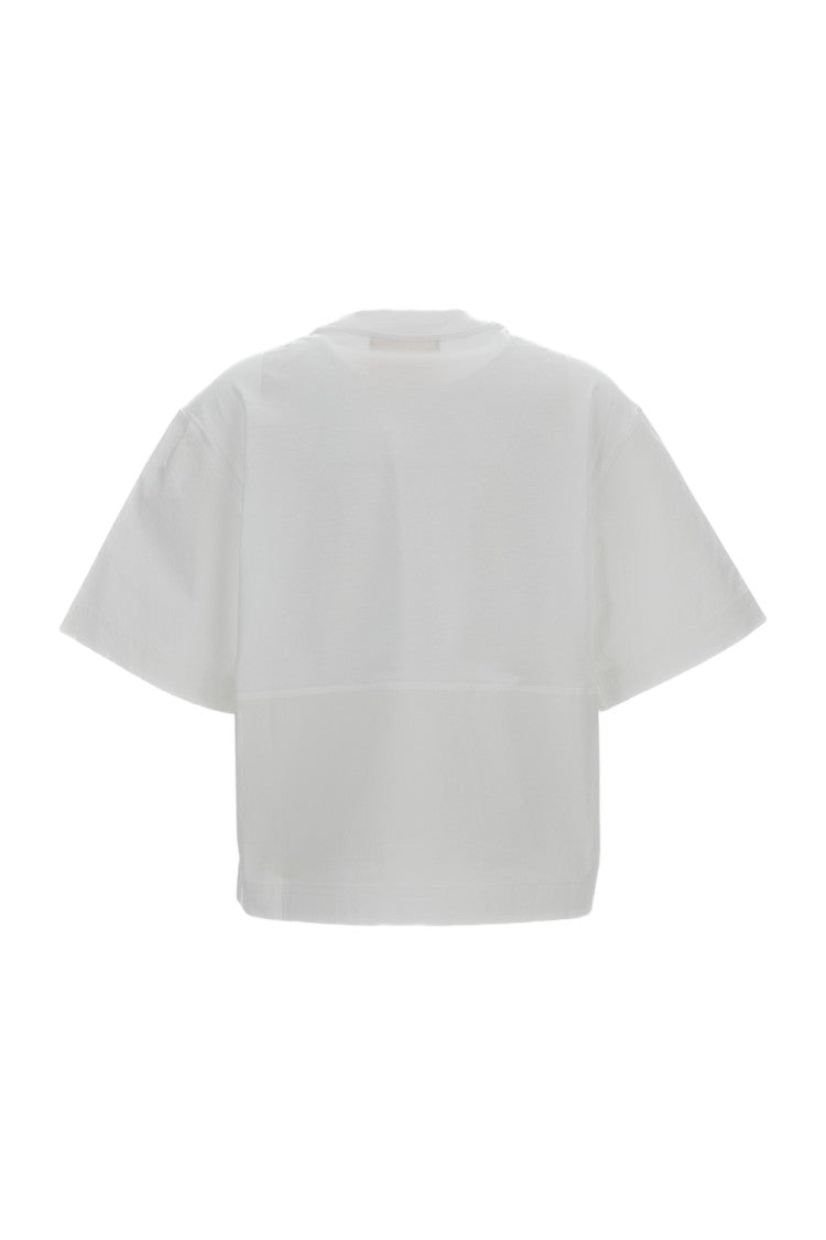 Plan C Crew-Neck T-Shirt With Paneled Design