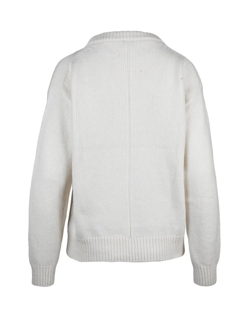 Add Classic Crewneck Sweater In Wool-Cotton Blend