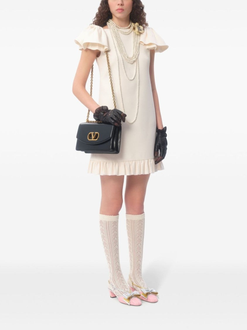 Valentino White Crepe Couture Dress