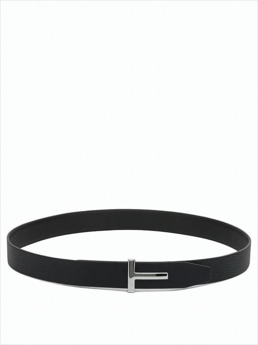 Tom Ford Black Calf Leather Belt