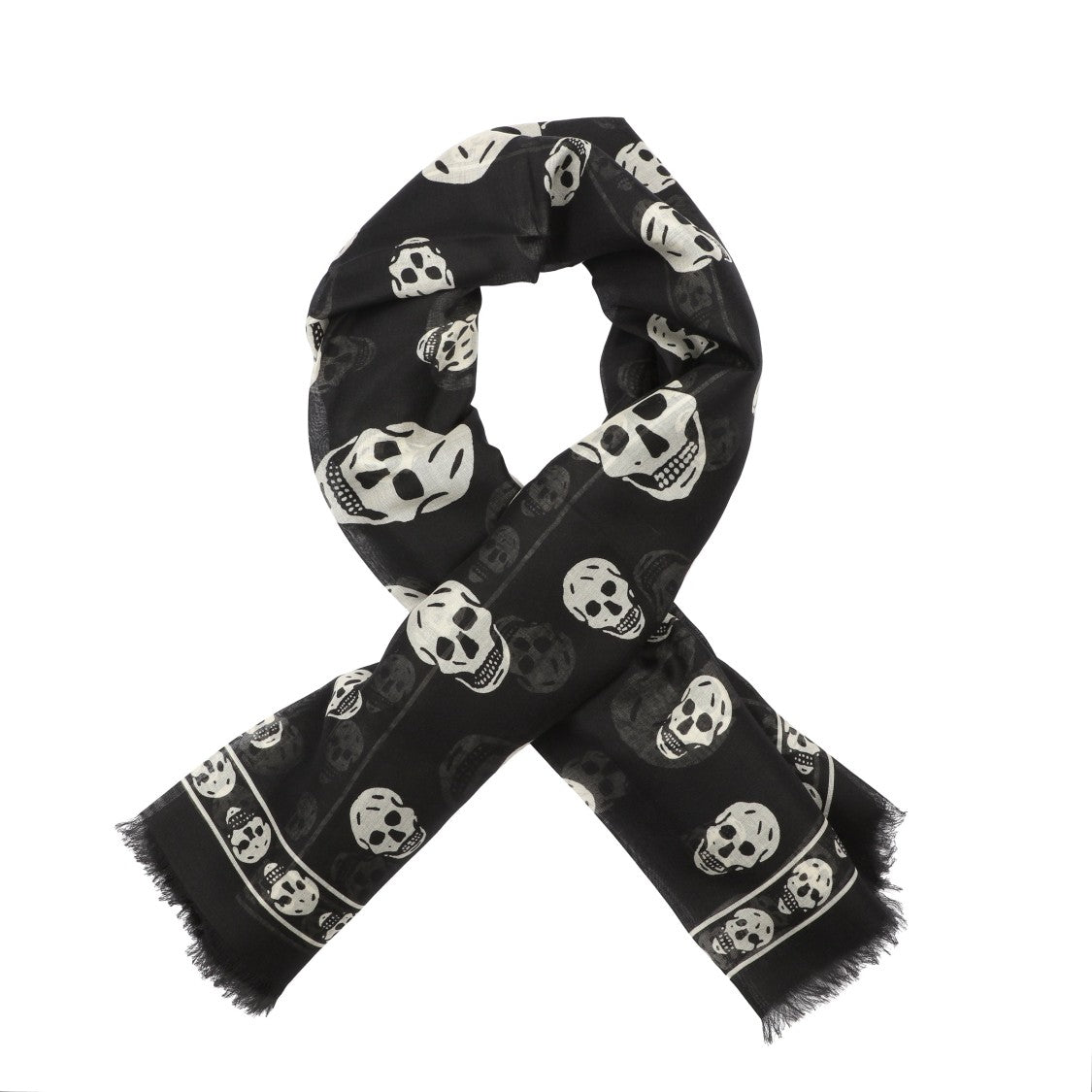 Alexander Mcqueen Skull Silk Scarf