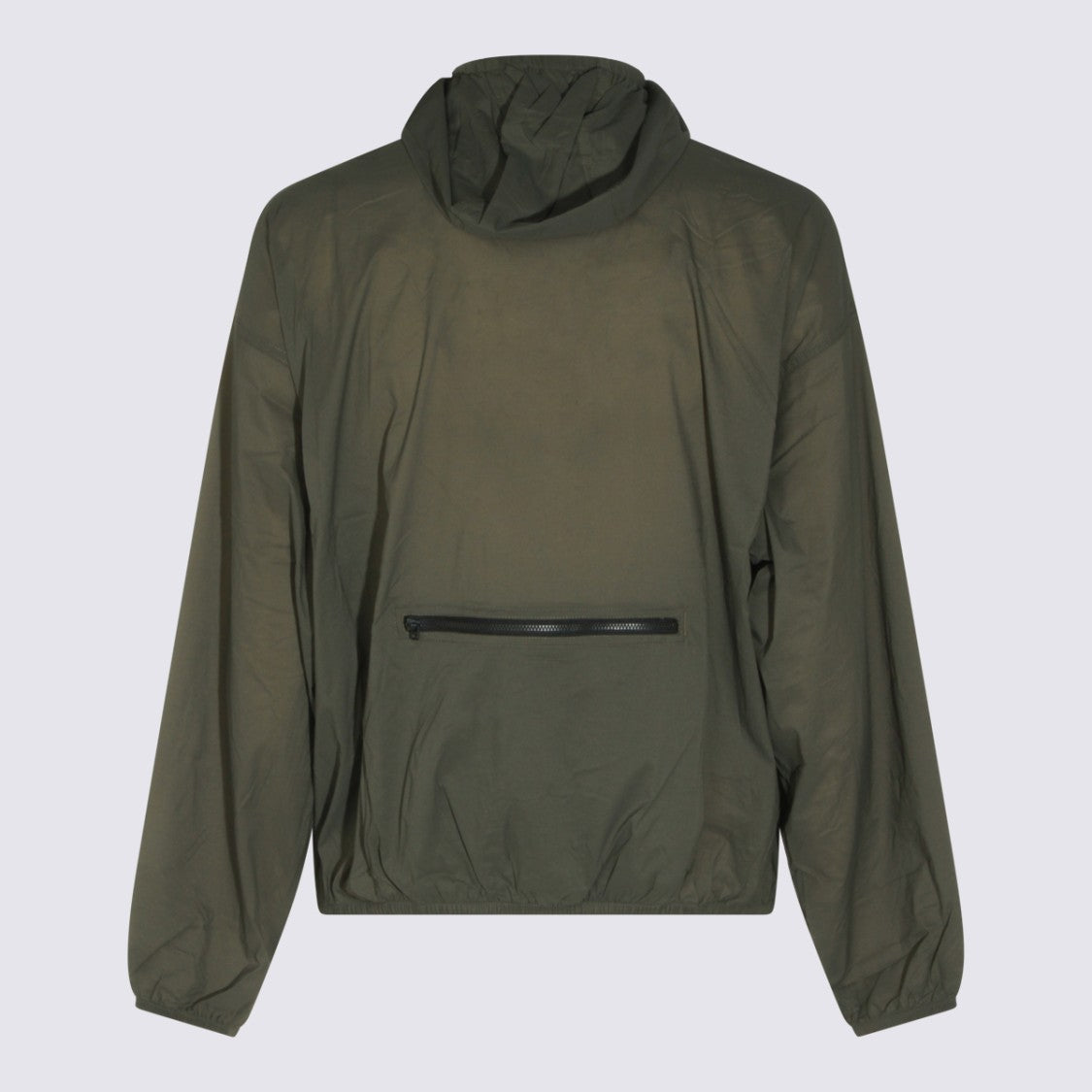 The North Face Minimalist Green Jacket With Front Zipper And Hood