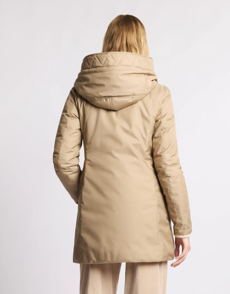 Fay Structured Toggle Coat With And Quilted Lining